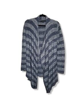 Barefoot Dreams Size S M Calypso Wrap Bamboo Chic Lite Blue Stripe 436